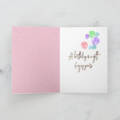 Birthday Ice Cream Cone on Polka Dots Karte (Innenseite)