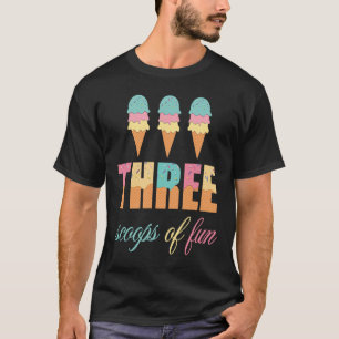 Birthday Ice Cream Drei Schotten Spaß Kinder T-Shirt