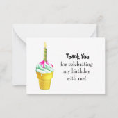 Birthday Ice Creme Danke, Karten (Vorderseite)