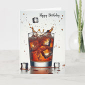 Birthday Ice Cube Splash Karte (Vorderseite)