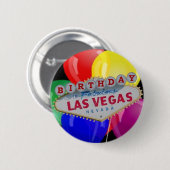 Birthday IN Fabulous Las Vegas Button - Lounge (Vorne & Hinten)