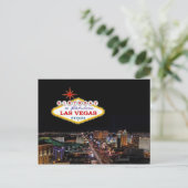 Birthday In Fabulous Las Vegas Postcard Postkarte (Stehend Vorderseite)