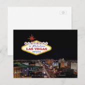 Birthday In Fabulous Las Vegas Postcard Postkarte (Vorne/Hinten)