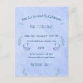 Birthday Invitation (10,8 x 14,2 cm) - Ocean Theme Postkarte (Vorderseite)