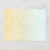 Birthday Invitation (10,8 x 14,2 cm) - Rabbit Postkarte (Rückseite)