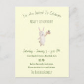 Birthday Invitation (10,8 x 14,2 cm) - Rabbit Postkarte (Vorderseite)