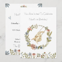 Birthday Invitation (12,7 x 17,8 cm) - Rabbit