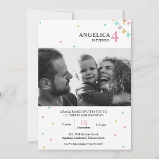 Birthday Invitation | Custom Year Number Einladung