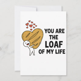 Birthday Invitation - Cute Bread Pun Party Invite Einladung