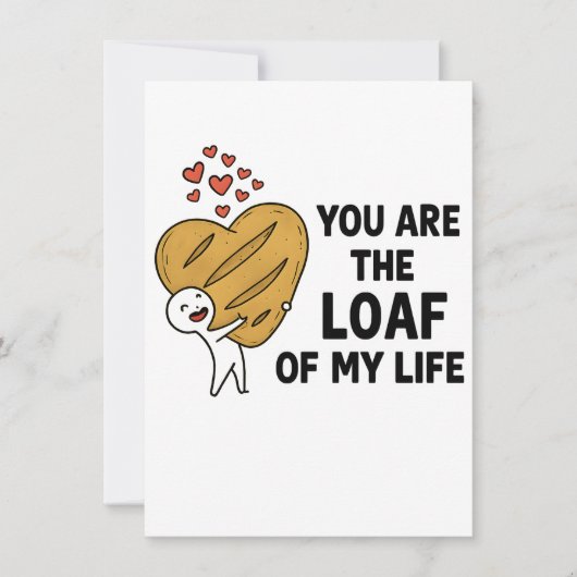 Birthday Invitation - Cute Bread Pun Party Invite Einladung (Vorderseite)