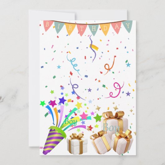 Birthday Invitation Einladung (Rückseite)