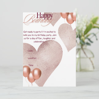 Birthday Invitation Einladung