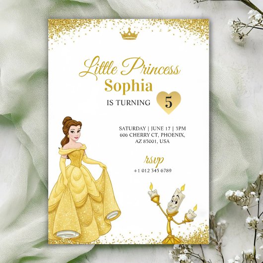Birthday Invitation featuring a princess Einladung