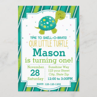 Birthday Invitation (grün) Einladung