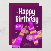 Birthday Invitation Postcard Einladung (Vorne/Hinten)