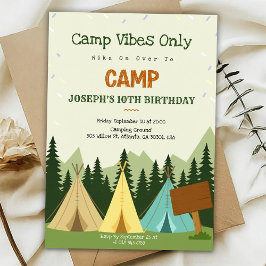 Birthday Invitation with a camping vibe Einladung