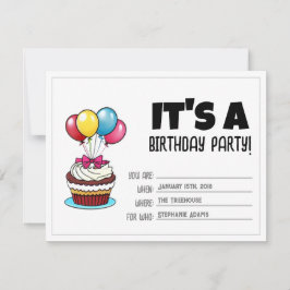 Birthday Invite | Individuell anpassbare Einladung