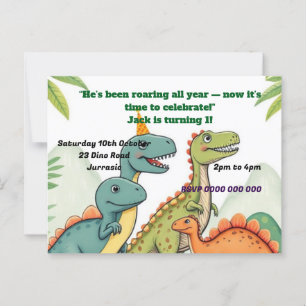 Birthday Invite Postkarte