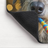 Birthday Irish Wolfhound with Party Hat Mousepad (Ecke)