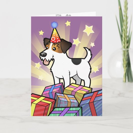 Birthday Jack Russell Terrier Karte (Vorderseite)