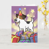 Birthday Jack Russell Terrier Karte (Gelbe Blume)