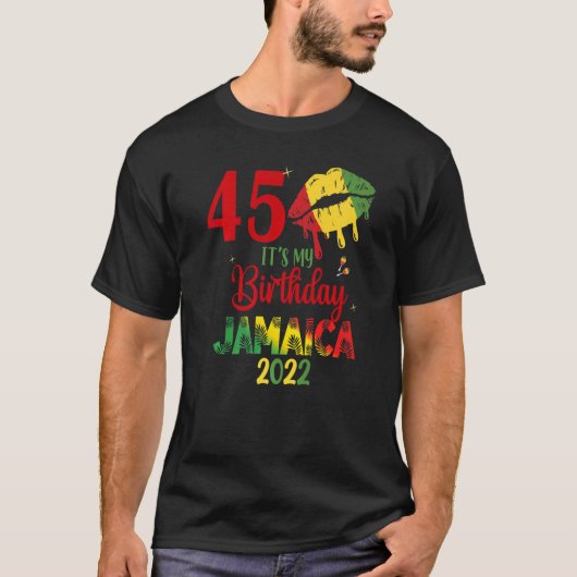 Birthday Jamaica Girl 30th 50th Party Outfit Match T-Shirt (Vorderseite)