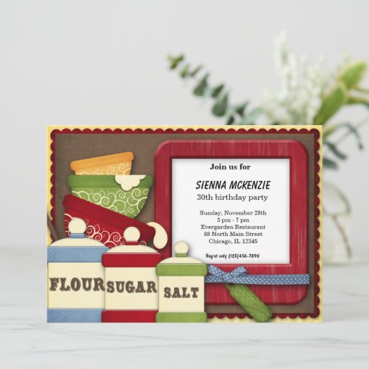 Birthday Jars Einladung (Stehend Vorderseite)