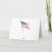 Birthday Jeremiah 29:11 Bibelamerikanische Flagge Karte (Rückseite)