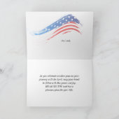 Birthday Jeremiah 29:11 Bibelamerikanische Flagge Karte (Innenseite)