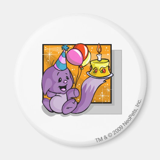 Birthday Kacheek Magnet (Vorne)
