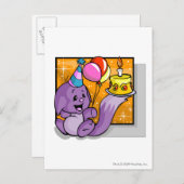 Birthday Kacheek Postkarte (Vorne/Hinten)