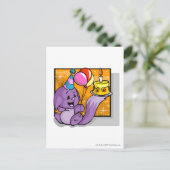 Birthday Kacheek Postkarte (Stehend Vorderseite)