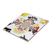 Birthday Kaleidoskop Art Print Fliese (Seite)