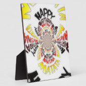 Birthday Kaleidoskop Art Print Fotoplatte (Seite)