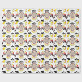 Birthday Kaleidoskop Art Print Geschenkpapier (Flach)