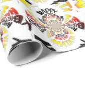 Birthday Kaleidoskop Art Print Geschenkpapier (Rolleneckpunkt)