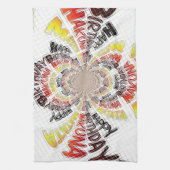 Birthday Kaleidoskop Art Print Handtuch (Vertikal)