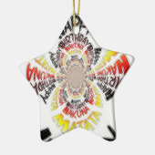 Birthday Kaleidoskop Art Print Keramik Ornament (Links)