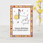 BIRTHDAY-Karte Karte (Gelbe Blume)