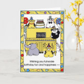 BIRTHDAY-Karte Karte (Gelbe Blume)