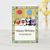 BIRTHDAY-Karte Karte (Gelbe Blume)