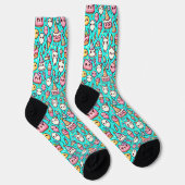 Birthday Kawaii Pattern Socken (Rechts)