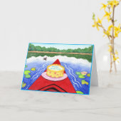 Birthday Kayak Karte (Gelbe Blume)