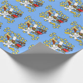 Birthday Kazoo Blue Geschenkpapier (Ecke)