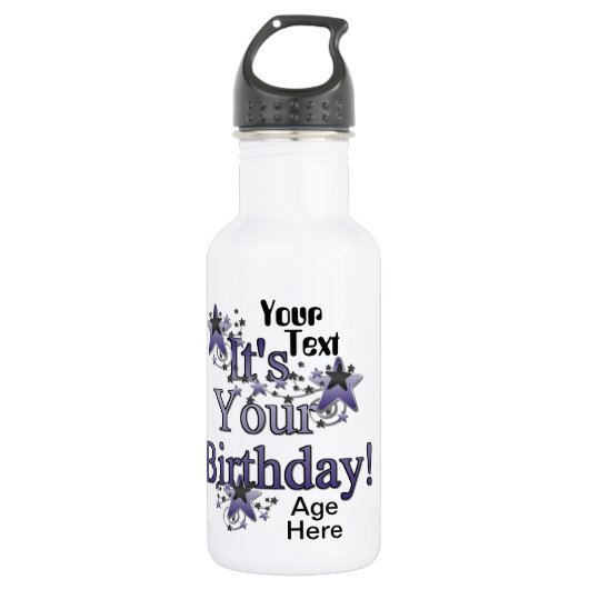 Birthday Keepake Liberty Flasche Edelstahlflasche (Vorderseite)