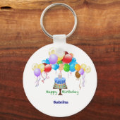 Birthday Key Ring Schlüsselanhänger (Vorderseite)