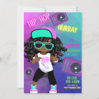 Birthday Kickback Invitation (Girl) Einladung