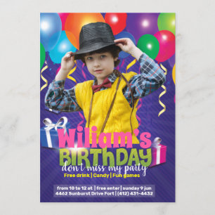 Birthday Kids Party Flyer Einladung