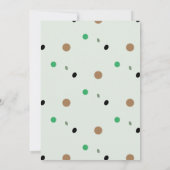 Birthday Kids Wild One Jungle Greenery, Gold Party Einladung (Rückseite)