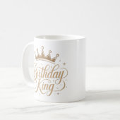 Birthday King Cool Trend Gift Tasse (Vorderseite Links)